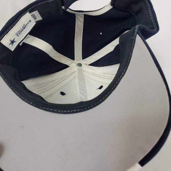 Dallas Cowboys Navy Blue/Grey Embroidered Logo Ball Cap OSFA Mesh - Picture 11 of 11